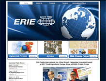 Tablet Screenshot of eriefoods.com